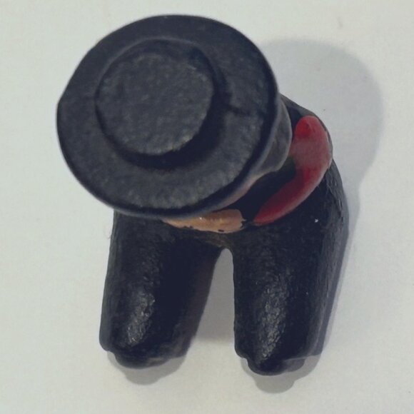 Tiny Miniature Cast Iron Sitting Man Figure - Picture 8 of 10